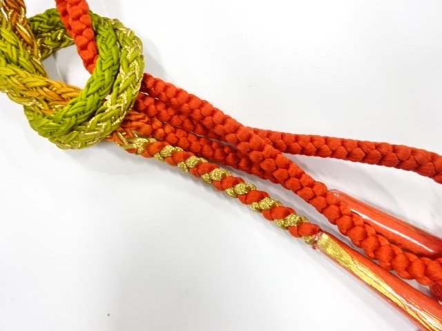 未使用品　正絹　手組帯締め